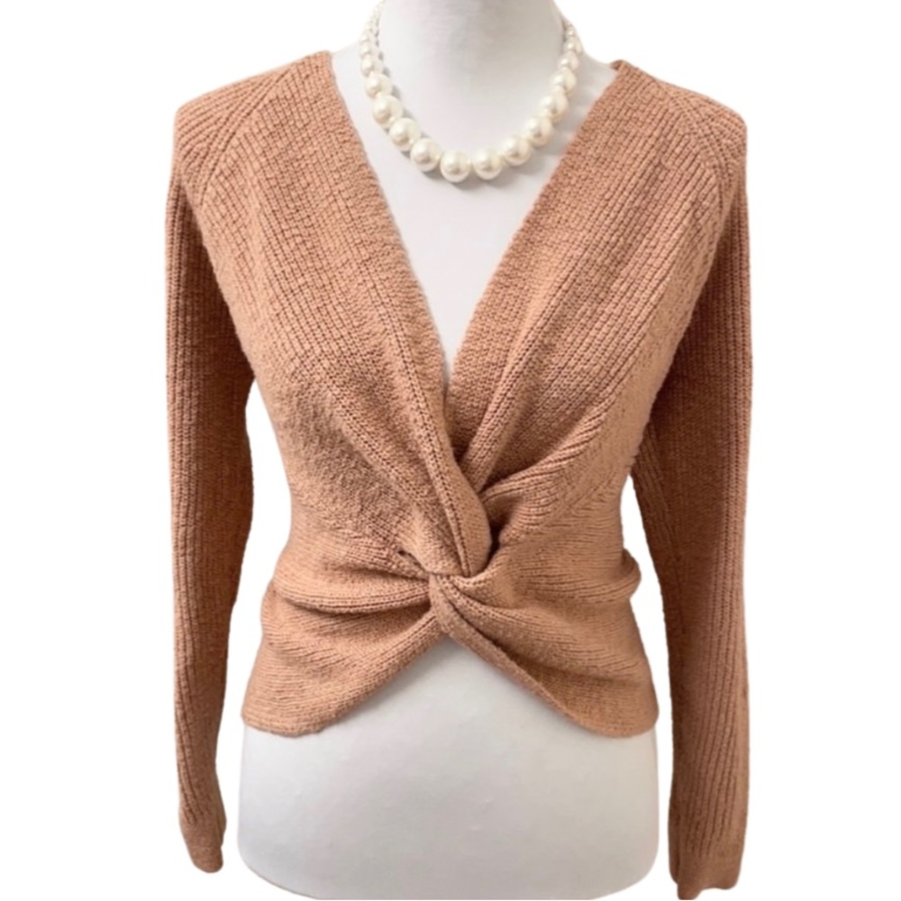 ELEGANT RUCHED SWEATER TOP